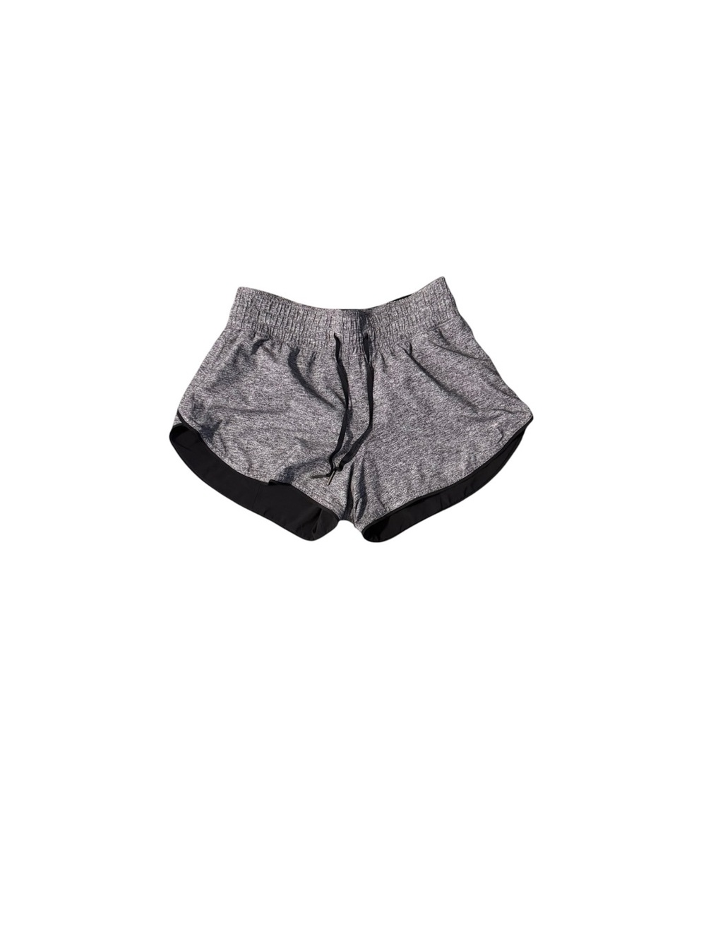 Lululemon Two With One Short Reversible 3" Black/Sea Spray Alpine Gray Size 4